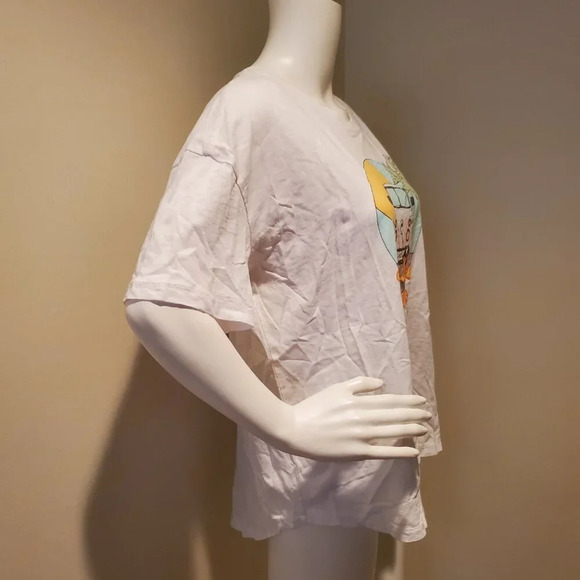 NWT Wildfox Take Me Away VW Van Beach Graphic T-Shirt White L - Picture 5 of 5